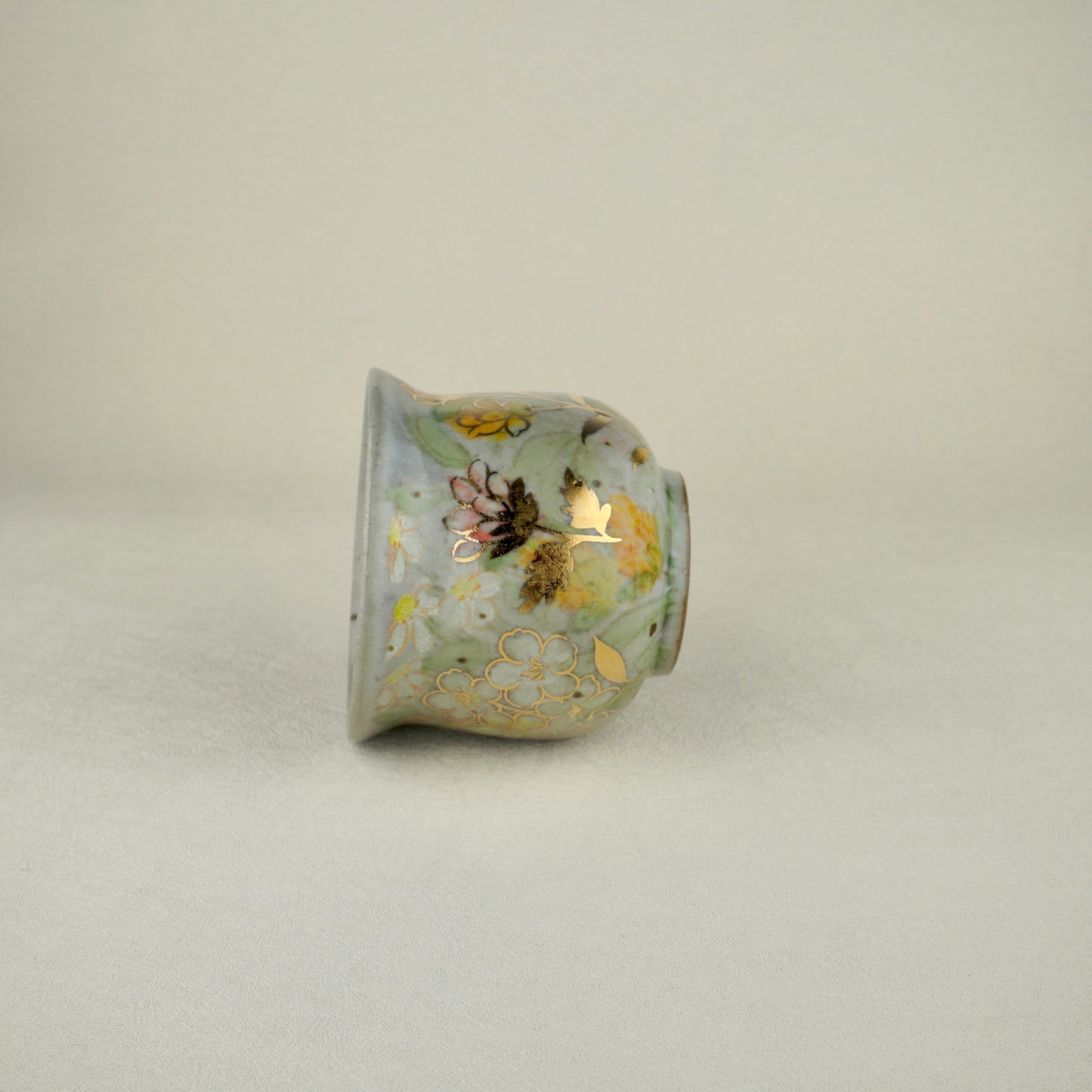 Earthy Green Gaiwan Lidded Tea Cup