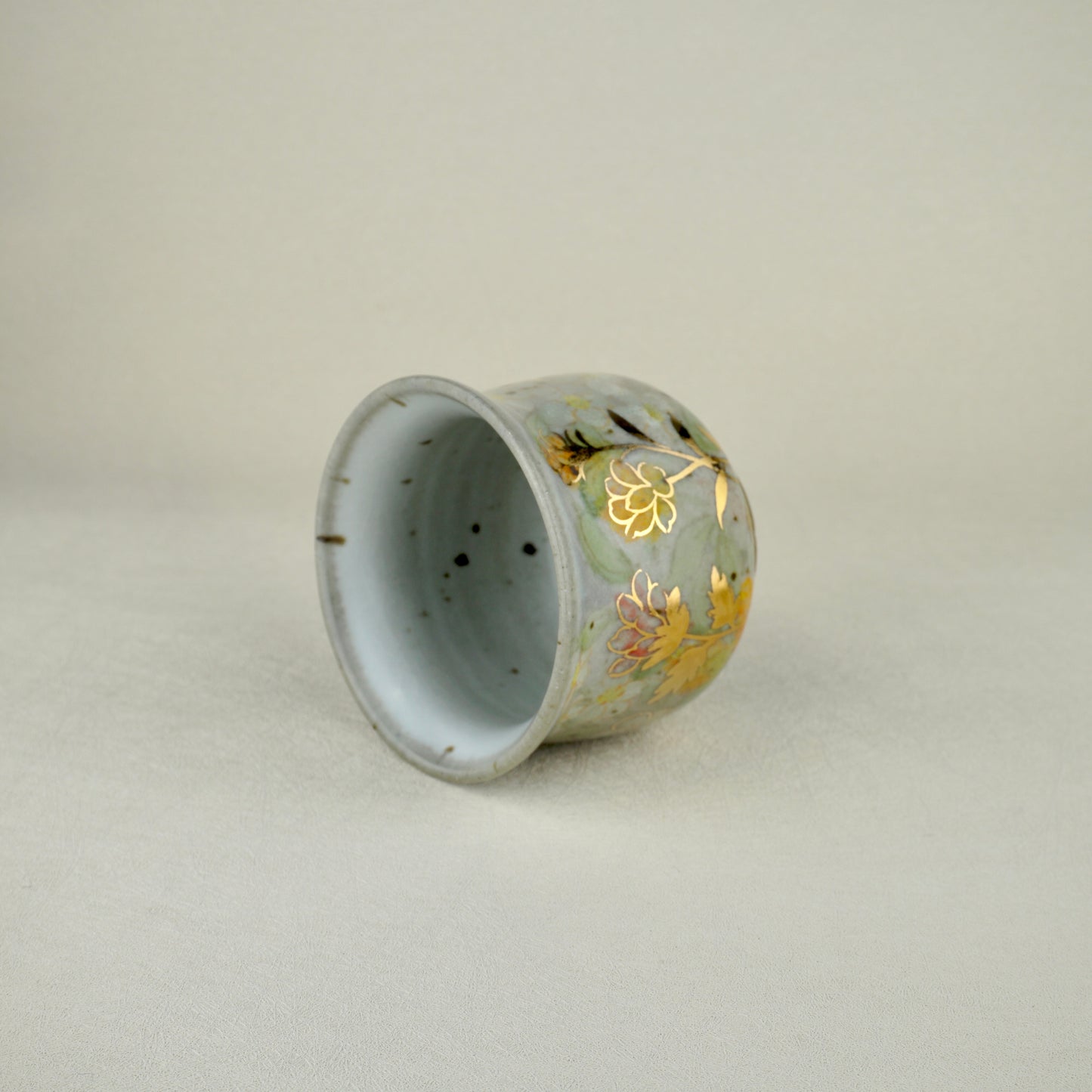 Earthy Green Gaiwan Lidded Tea Cup
