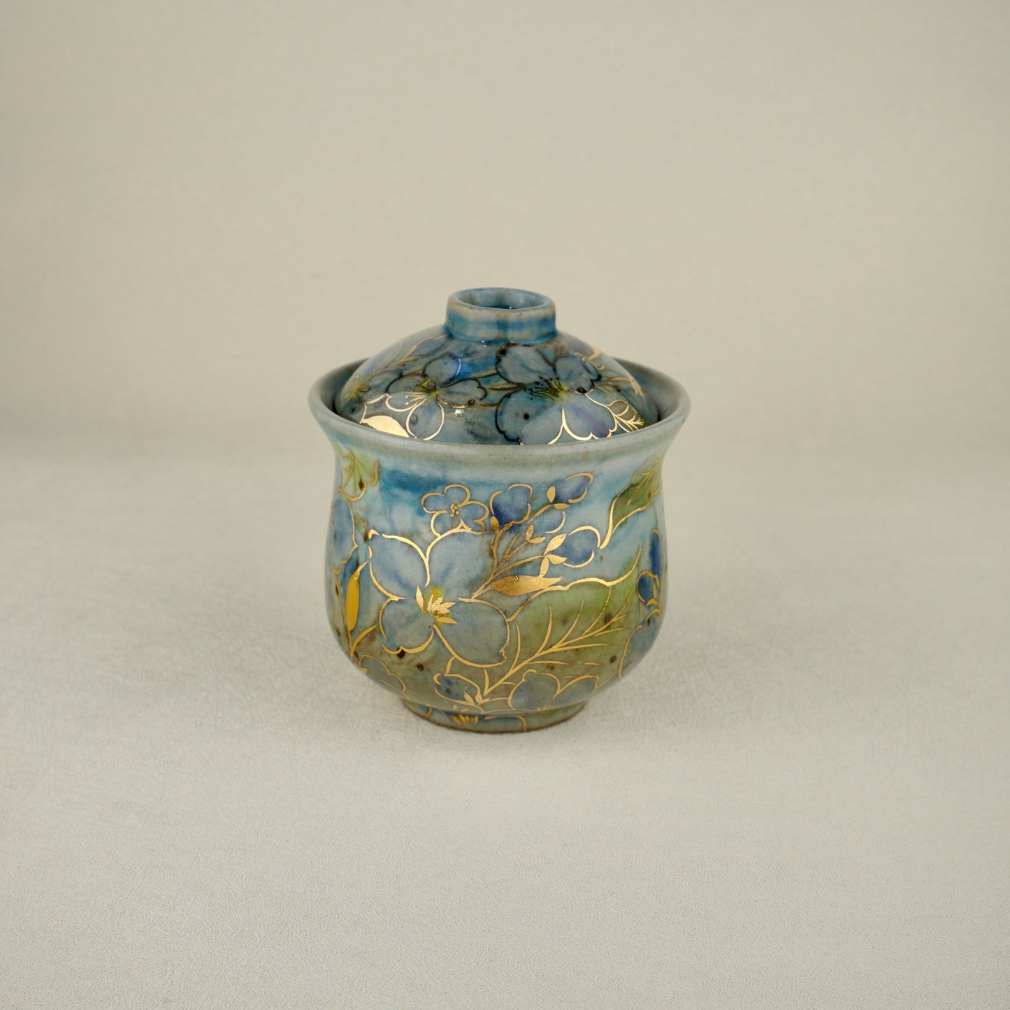 Soft Blue Gaiwan Lidded Tea Cup