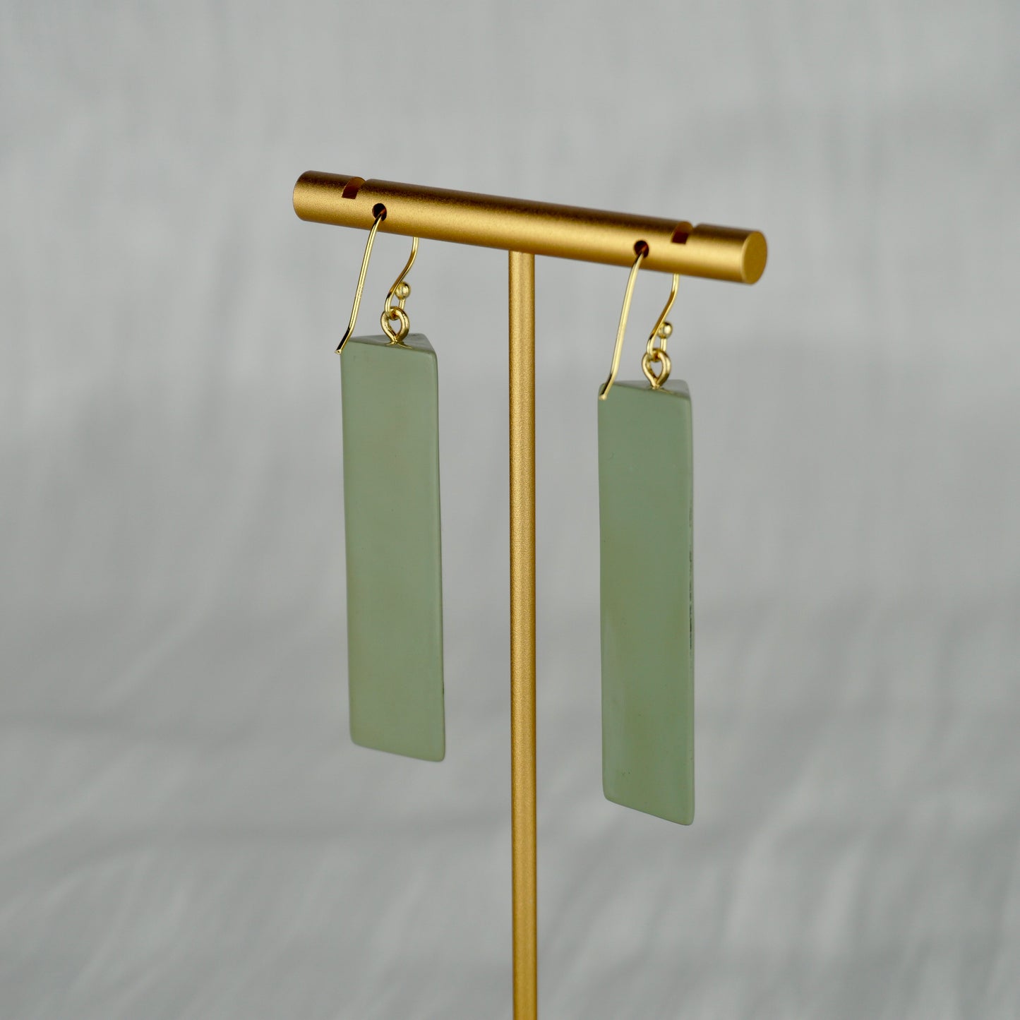 Lacquer Tulip Soft Green Earrings