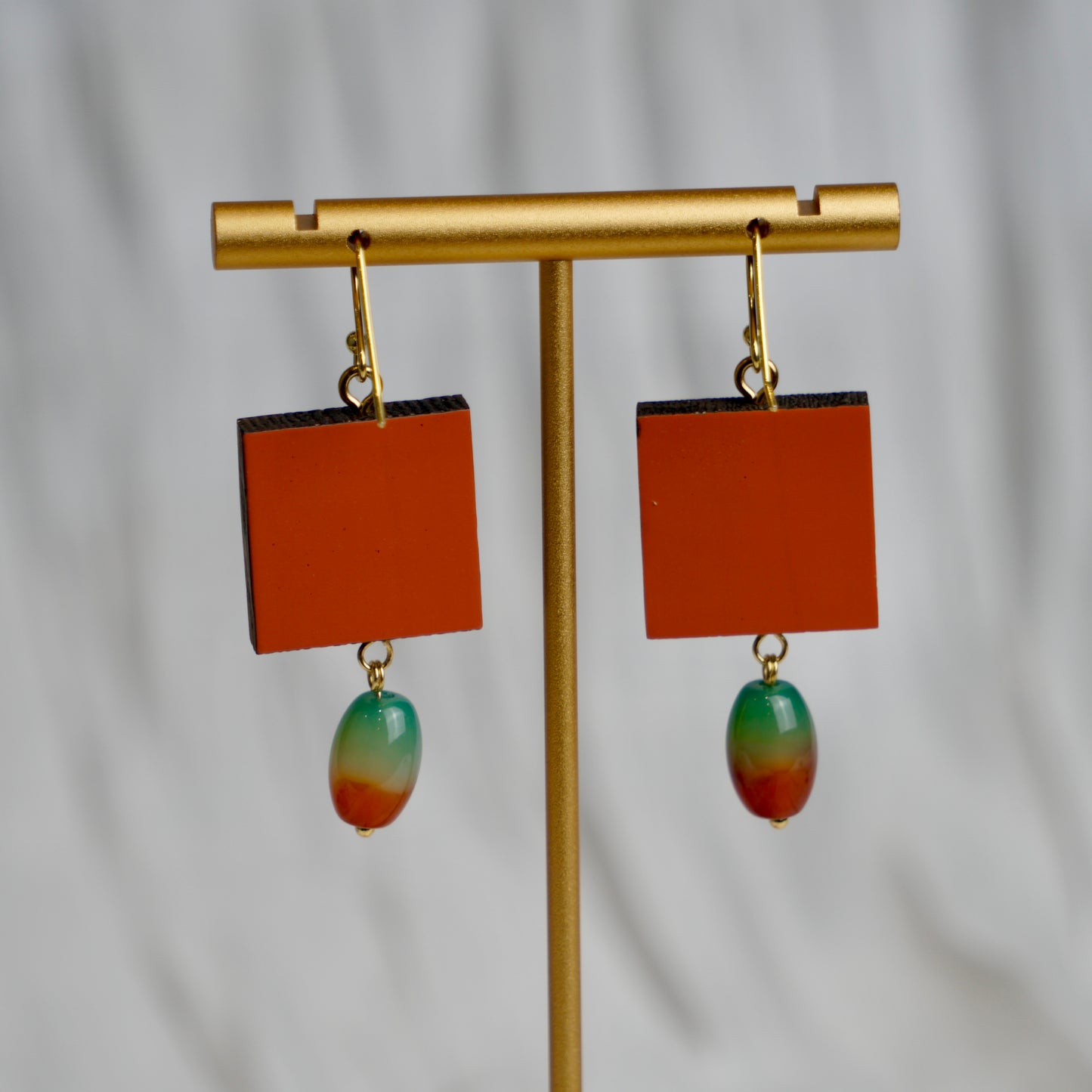 Cherry Lacquer Dangle Earrings