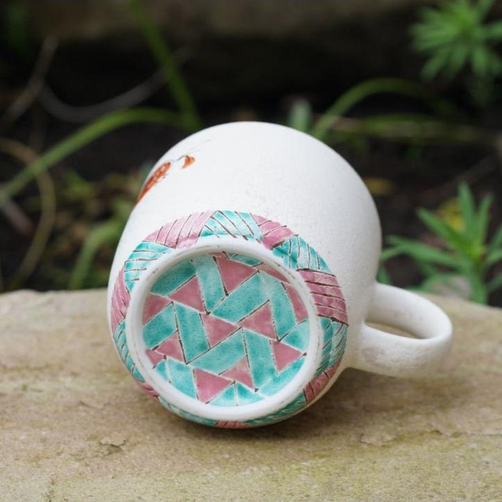 Pomegranate Mosaic Bottom Cup
