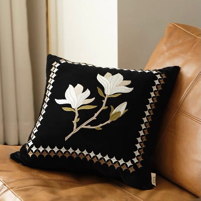Magnolia Cotton Velvet Cushion Cover