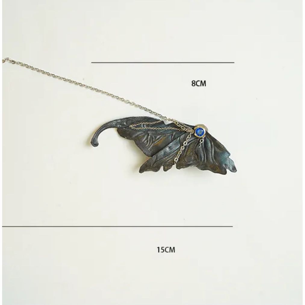 Butterfly Side View Leather Earring