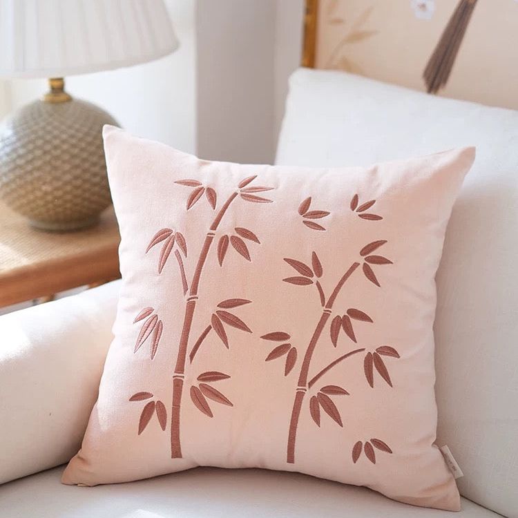Bamboo Cotton Velvet Cushion Cover
