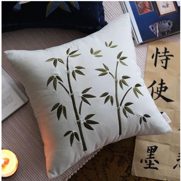 Bamboo Cotton Velvet Cushion Cover
