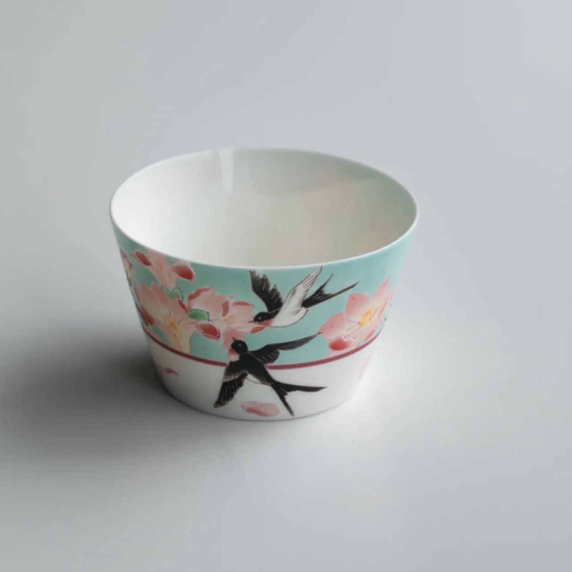 Swallow Magnolia Porcelain Cup