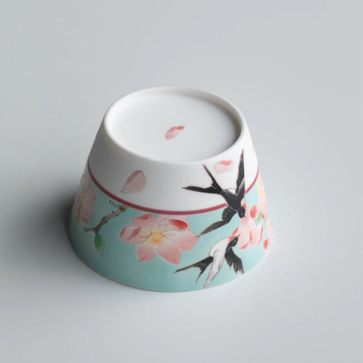 Swallow Magnolia Porcelain Cup