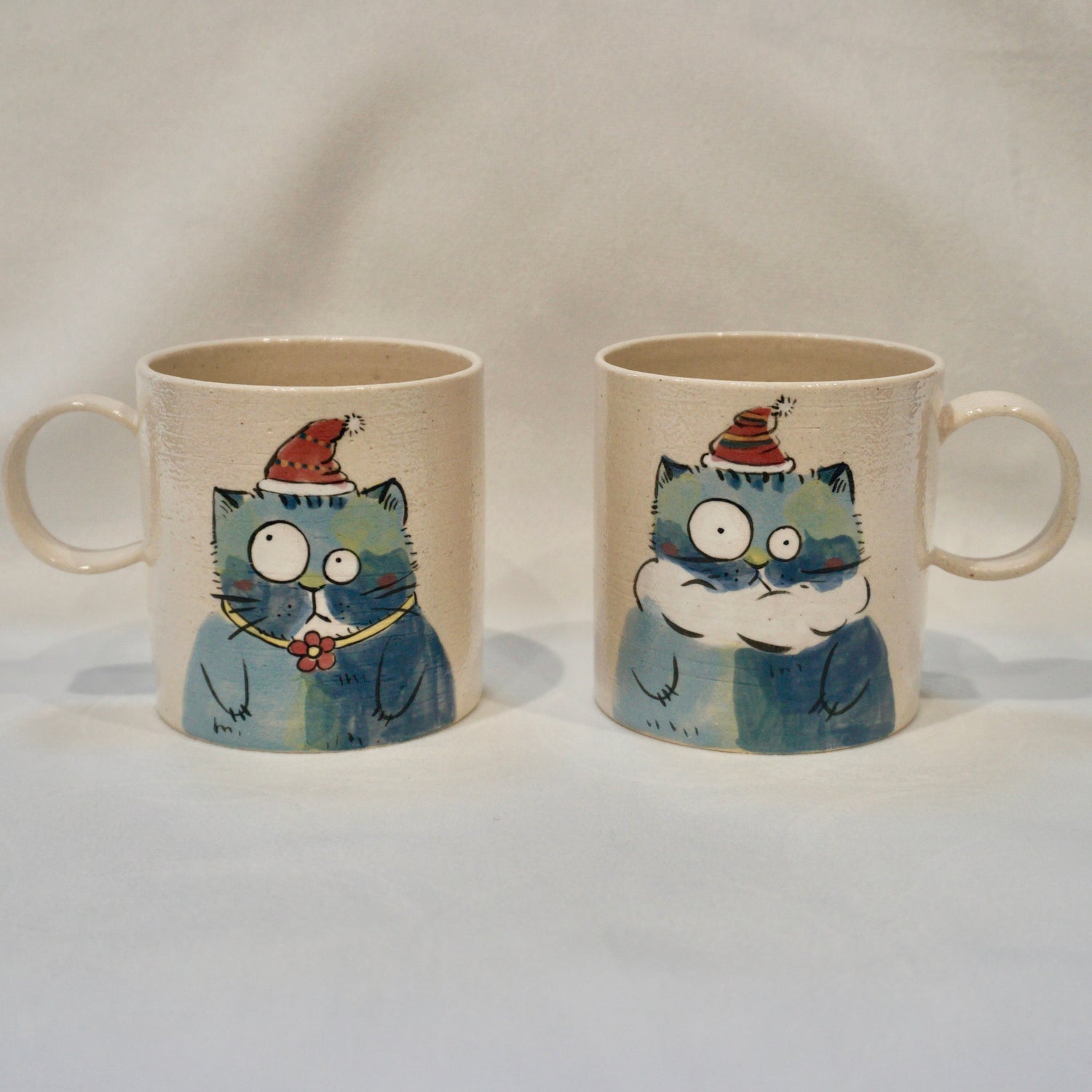 Christmas-themed Cat Mugs