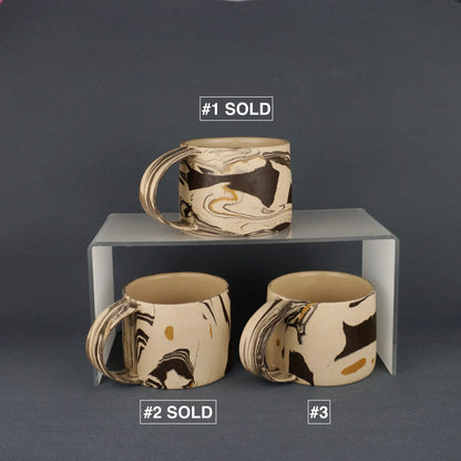 Yellow Agateware Mug