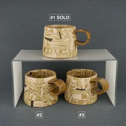 Yellow Agateware Mug Small