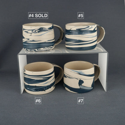 Blue Agateware Mug