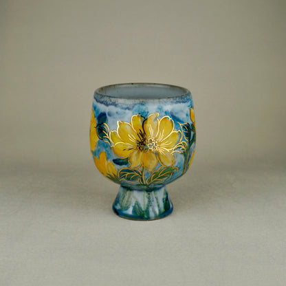 Sky Blue Pedestal Mug