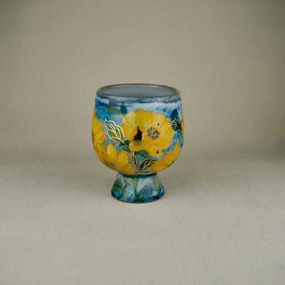 Sky Blue Pedestal Mug