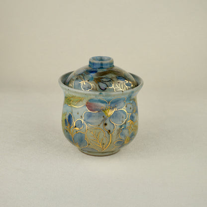 Soft Blue Gaiwan Lidded Tea Cup