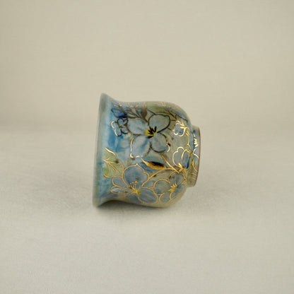 Soft Blue Gaiwan Lidded Tea Cup
