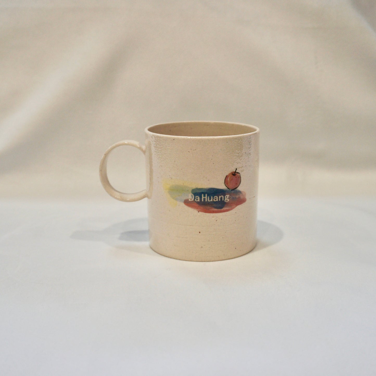 Ceramic Mug with Christmas cat wearing a cosy scarf
