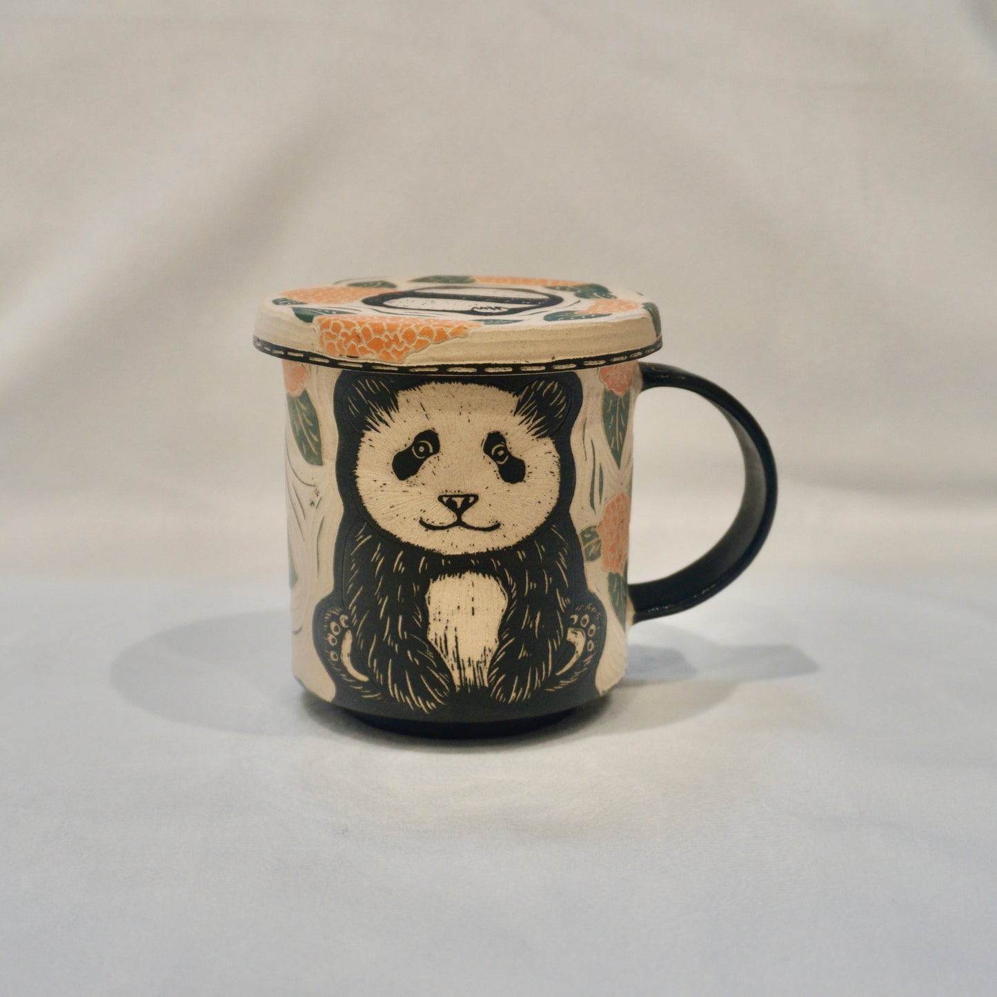 Panda Hydrangea Mug