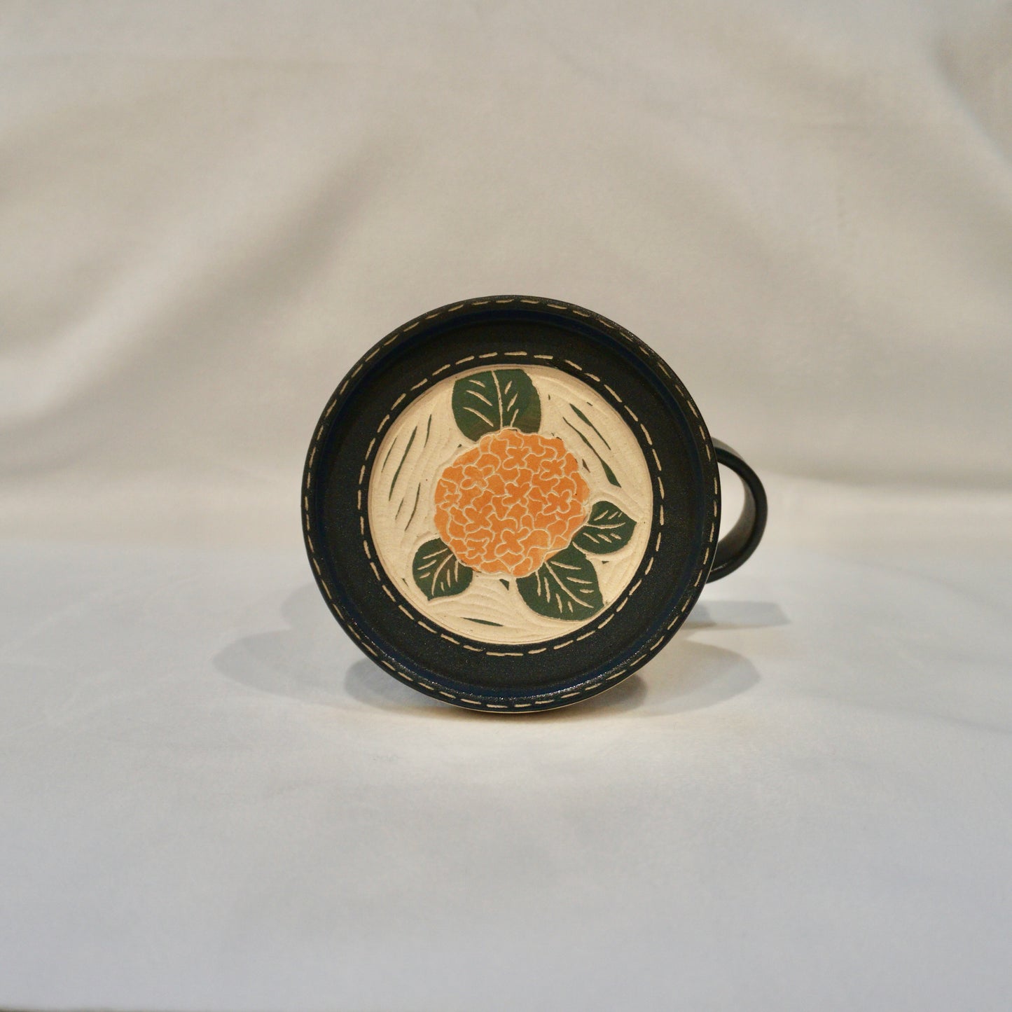 Panda Hydrangea Cup And Saucer