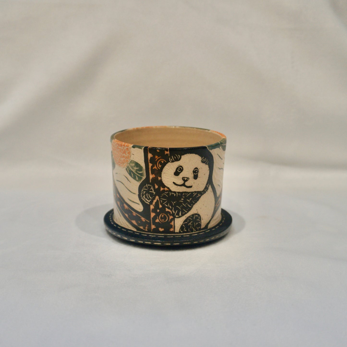 Panda Hydrangea Pour-Over Coffee Set